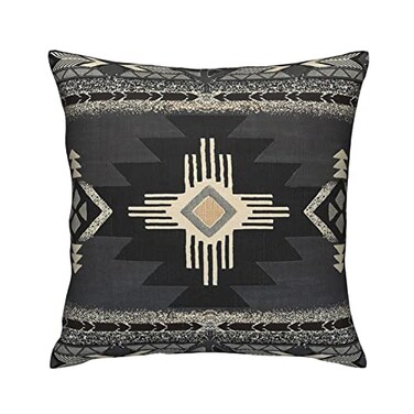 IVSYCOF Southwest Aztec Native American Pillow Covers 18x18 Inch Decorative Throw Pillowcase Square Couch Cushion Cover for Home Sofa Living Room