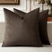 MIULEE Velvet Throw Pillow Covers 24x24 Inch Pack of 2 Coffee Super Soft Euro Decorative Square Pillows Modern Luxury Home Decor for Bed Sofa Couch Living Room