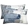 Alricc Lumbar Throw Pillow CoversPack of 2 Soft Velvet Decorative Cushion Cover for Sofa Bedroom Car 12X20 inch Blue and Grey