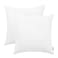 BRAWARM Faux Leather Throw Pillow Covers 16 X 16 Inches White Leather Pillow Covers Pack of 2 Hand Stitched Leather Decorative Throw Pillows for Couch Sofa Bed Living Room Home Garden