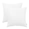 BRAWARM Faux Leather Throw Pillow Covers 16 X 16 Inches White Leather Pillow Covers Pack of 2 Hand Stitched Leather Decorative Throw Pillows for Couch Sofa Bed Living Room Home Garden