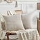 Fancy Homi 2 Packs Neutral Taupe Decorative Throw Pillow Covers 20x20 Inch for Living Room Couch Bed Sofa Farmhouse Boho Home Decor Soft Corss Corduroy Patchwork Accent Square Cushion Case 50x50 cm