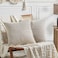 Fancy Homi 2 Packs Neutral Taupe Decorative Throw Pillow Covers 20x20 Inch for Living Room Couch Bed Sofa Farmhouse Boho Home Decor Soft Corss Corduroy Patchwork Accent Square Cushion Case 50x50 cm