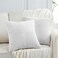 Fancy Homi 2 Packs Pure White Decorative Throw Pillow Covers 20x20 Inch for Living Room Couch Bed Sofa Rustic Farmhouse Boho Home Decor Soft Corss Corduroy Patchwork Accent Cushion Case 50x50 cm