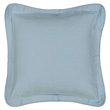 HISTORIC CHARLESTON King Charles Modern Farmhouse Floral Matelasse Decorative Pillowcase 100 Cotton Breathable Bedding Euro Sham 26 x 26 Blue