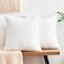 Grineed Throw Pillow Covers White Decorative Velvet Set of 2 16x16 Inch Pillow Covers Soft Pillow Covers for Couch Sofa Bed Living Room Farmhouse Neutral Home Boho Decor Square Accent Cushion Cases