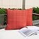 K KEVIN TEXTILE Kevin Textile Pack of 2 Valentines Decorative Outdoor Waterproof Pillow Covers Garden Cushion Sham Throw Pillowcase Shell for Patio Tent Couch 16x16 Inch Red