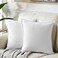 Fancy Homi 24x24 Pillow Covers Pack of 2 Pure White Throw Pillow Covers Super Soft Faux Suede Square Solid Cushion Cover for Couch Sofa Bedroom Living Room 60x60 cm
