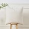 Sunkifover Textured Boucle Pillow Covers 18x18 Inches Decorative Neutral Pillowcase Cushion Cover for Sofa Couch Bed Bedroom Living Room Home Decro White