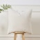 Sunkifover Textured Boucle Pillow Covers 18x18 Inches Decorative Neutral Pillowcase Cushion Cover for Sofa Couch Bed Bedroom Living Room Home Decro White
