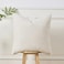 Sunkifover Textured Boucle Pillow Covers 18x18 Inches Decorative Neutral Pillowcase Cushion Cover for Sofa Couch Bed Bedroom Living Room Home Decro White