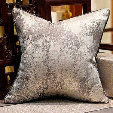 Avigers 18 x 18 Inches Chinese Style Grey SplashInk Cushion Cases Luxury Throw Pillow Covers Decorative Pillows for Couch Living Room Bedroom Car 45 x 45cm