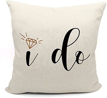 LIBIHUA Engagement Gifts for Her Bridal Shower Gifts for Bride I Do Bride Gifts Throw Pillow Case Covers Decorative Bride to Be Gift Wedding Gift