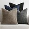 MIULEE Pack of 4 Couch Throw Pillow Covers 18x18 Inch Neutral NavyGrey Soft Decorative Chenille Pillow Covers Farmhouse Accent Cushion Covers for Boho Home Decor Sofa Bedroom Living Room