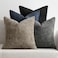 MIULEE Pack of 4 Couch Throw Pillow Covers 18x18 Inch Neutral NavyGrey Soft Decorative Chenille Pillow Covers Farmhouse Accent Cushion Covers for Boho Home Decor Sofa Bedroom Living Room