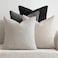 MIULEE Pack of 4 Couch Halloween Throw Pillow Covers 18x18 Inch Neutral CreamGrey Soft Decorative Chenille Pillow Covers Farmhouse Accent Cushion Covers for Boho Home Decor Sofa Bedroom Living Room