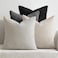 MIULEE Pack of 4 Couch Halloween Throw Pillow Covers 18x18 Inch Neutral CreamGrey Soft Decorative Chenille Pillow Covers Farmhouse Accent Cushion Covers for Boho Home Decor Sofa Bedroom Living Room