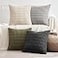 MIULEE Pack of 4 Neutral Mid Century Grey and Olive Corduroy Decorative Throw Pillow Covers 18x18 Inch Modern Soft Striped Pillow Covers Home Decor for Sofa Living Room Couch Bed