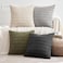 MIULEE Pack of 4 Neutral Mid Century Grey and Olive Corduroy Decorative Throw Pillow Covers 18x18 Inch Modern Soft Striped Pillow Covers Home Decor for Sofa Living Room Couch Bed