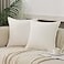 JIAHANNHA Velvet White Throw Pillow Covers Pack of 2 Spring Decorative Soft for Couch Sofa Bed Livingroom Office 1818 Inches