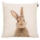 GTEXT Easter Rabbit Throw Pillow Case Cushion Cover Spring Home Decoration Cotton Linen 18 x 18 Inch