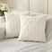 Volcanics Pack of 2 Faux Wool Throw Pillow Covers 20x20 Inches Decorative Farmhouse Velvet Couch Pillow Case Soft Plush Square Boho Cushion Pillowcase Cream Beige