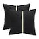 Tosleo Black and Gold Pillow Covers 16x16 Pack of 2 Soft Velvet Throw Pillow Covers Decorative Couch Pillow Case Luxury Modern Pillowcases Spring Summer Home Decor for Wedding Sofa Bed Living Room