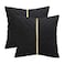 Tosleo Black and Gold Pillow Covers 16x16 Pack of 2 Soft Velvet Throw Pillow Covers Decorative Couch Pillow Case Luxury Modern Pillowcases Spring Summer Home Decor for Wedding Sofa Bed Living Room