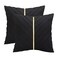 Tosleo Black and Gold Pillow Covers 16x16 Pack of 2 Soft Velvet Throw Pillow Covers Decorative Couch Pillow Case Luxury Modern Pillowcases Spring Summer Home Decor for Wedding Sofa Bed Living Room