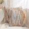 Simmore Fall Boho Decorative Throw Pillow Covers 18x18 Set of 2 Tufted Farmhouse Pillow Covers with Tassels for Cozy Bohemian Couch Sofa Bedroom Home Decor Rust