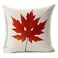 LEIOH Fall Decor Cotton Linen LeavesMaple Leaf Autumn Decorations Cushion Covers 18 x 18 Inch Sofa Home Decor Throw Pillow Case for Bed Pillow Covers Set of 4