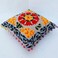 INDACORIFY Traditional Jaipur Boho Throw Suzani Pillow Embroidered Cushion Covers 16x 16 Decorative Throw Pillow Case Indian Pom Pom Outdoor Cushion Boho Pillow Shams