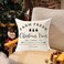 MFGNEH Farm Fresh Christmas Trees Cotton Linen Throw Pillow Covers Christmas Decor Cushion Case 18 x 18 Inch for SofaXmas Pillow Covers