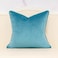 Alerfa 18 x 18 Inch Light Blue Square Maple Leaf Pillow Embroidery Cut Velvet Cushion Case Luxury Modern Lumbar Throw Pillow Cover Decorative Pillow for Couch Sofa Living Room Bedroom Car