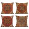 Sanwarm Throw Pillow Covers Home Decor Set of 4 Pillow Cases Decorative 20 x 20 Inches Cushion Couch Sofa Pillowcases Turkey Kilim Ancient Antique