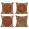 Sanwarm Throw Pillow Covers Home Decor Set of 4 Pillow Cases Decorative 20 x 20 Inches Cushion Couch Sofa Pillowcases Turkey Kilim Ancient Antique