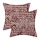 Gohdiwh Boho Pillow Covers 18x18 Set of 2 Burgandy Red Carpet Pattern Decorative Throw Pillows Linen Ethnic Design Farmhouse Cushion Pillow Covers for Sofa Couch Outdoor Decor