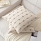 YEENAASY Boho Throw Pillow Covers 18x18 Set of 2 Modern Farmhouse Decorative Cushion Case Tufted Square Pillows Cover Neutral Pillow Cases Accent Pillowcase for SofaCouchBedBeige and Brown