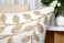 Rudransha Hand Embroidered Cotton Lumbar Pillow Cover 12x20 Ivory Decorative Accent Hazel Leaves