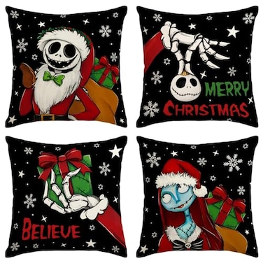 Yarcooly Christmas Pillow Cover Winter Xmas Pillow Case Decor Holiday Christmas Decorations for Home Party Sofa Bedroom