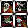 Yarcooly Christmas Pillow Cover Winter Xmas Pillow Case Decor Holiday Christmas Decorations for Home Party Sofa Bedroom