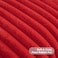 FUTEI Pack of 2 Fluffy Faux Fur Throw Pillow Covers 18x18 Inch Elegant Striped Textured Decorative Cushion Cases Modern Accent Pillow for Couch Bed Living Room Red
