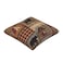 DATANSEN Set of 2 Square 18x18 inch Retro Brown Throw Pillow Covers Rustic Lodge Bear Moose Decorative Throw Pillowcase for Home Sofa Thick Cotton Linen Cushion Cases 45x45 cm Paw Prints Cabin