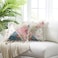 Brilliant Sunshine Peach and Olive Flowers Patchwork Ruffle Pillowshams Quilted Decorative Pillow Covers Set Square Throw Cushion Cases for Couch Chair Car Bed 18x18 Pack of 2 Peach Olive