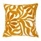 Alysheer Farmhouse Floral Leaves Embroidered Decorative Throw Pillow Cover 18x18 inches Boho Tufted Flowers Embroidery Pattern Chic Cotton Cushion Case for Couch Bed Sofa Living RoomMustard Yellow