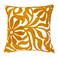 Alysheer Farmhouse Floral Leaves Embroidered Decorative Throw Pillow Cover 18x18 inches Boho Tufted Flowers Embroidery Pattern Chic Cotton Cushion Case for Couch Bed Sofa Living RoomMustard Yellow