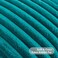 FUTEI Pack of 2 Fluffy Faux Fur Throw Pillow Covers 18x18 Inch Elegant Striped Textured Decorative Cushion Cases Modern Accent Pillow for Couch Bed Living Room Teal