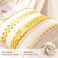 WANLIRD Boho Throw Pillow Covers 18x18 Set of 2 Farmhouse Decorative Cushion Case Striped Square Pillows Cover Chenille Pillow Cases Accent Neutral Pillowcase for Sofa Couch BedYellow