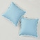 Mayler Yee Scalloped Pillow Covers Set of 2 for Living Room Spring Decorative Sofa Couch Pillows Boho Sytle Decorative Home Aesthetic Funky Preppy Pillow Cases Blue 20x20 Inch
