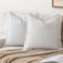 YEENAASY Throw Pillow Covers 18x18 Set of 2 Striped Fringe Pillow Cover Farmhouse Cushion Covers with Tassel Neutral Boho Pillows Decorative Square Pillowcase for Couch Sofa Bed Blue